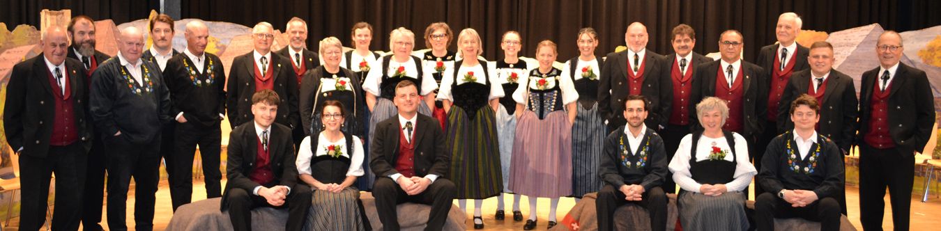 Jodlerchörli Deitingen Gruppenbild im Chor